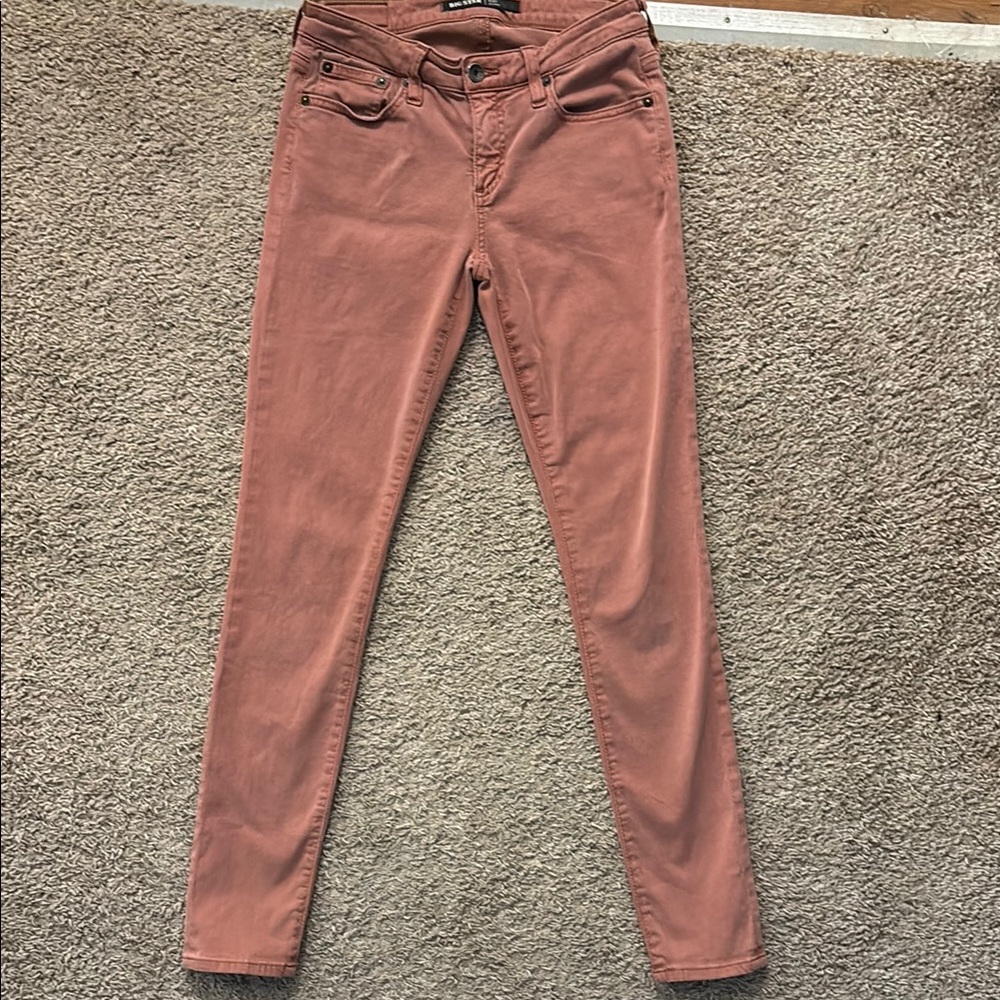 Big Star Alex Skinny Jeans Women26R Mauve Pink Stretch Pants Excellent Condition